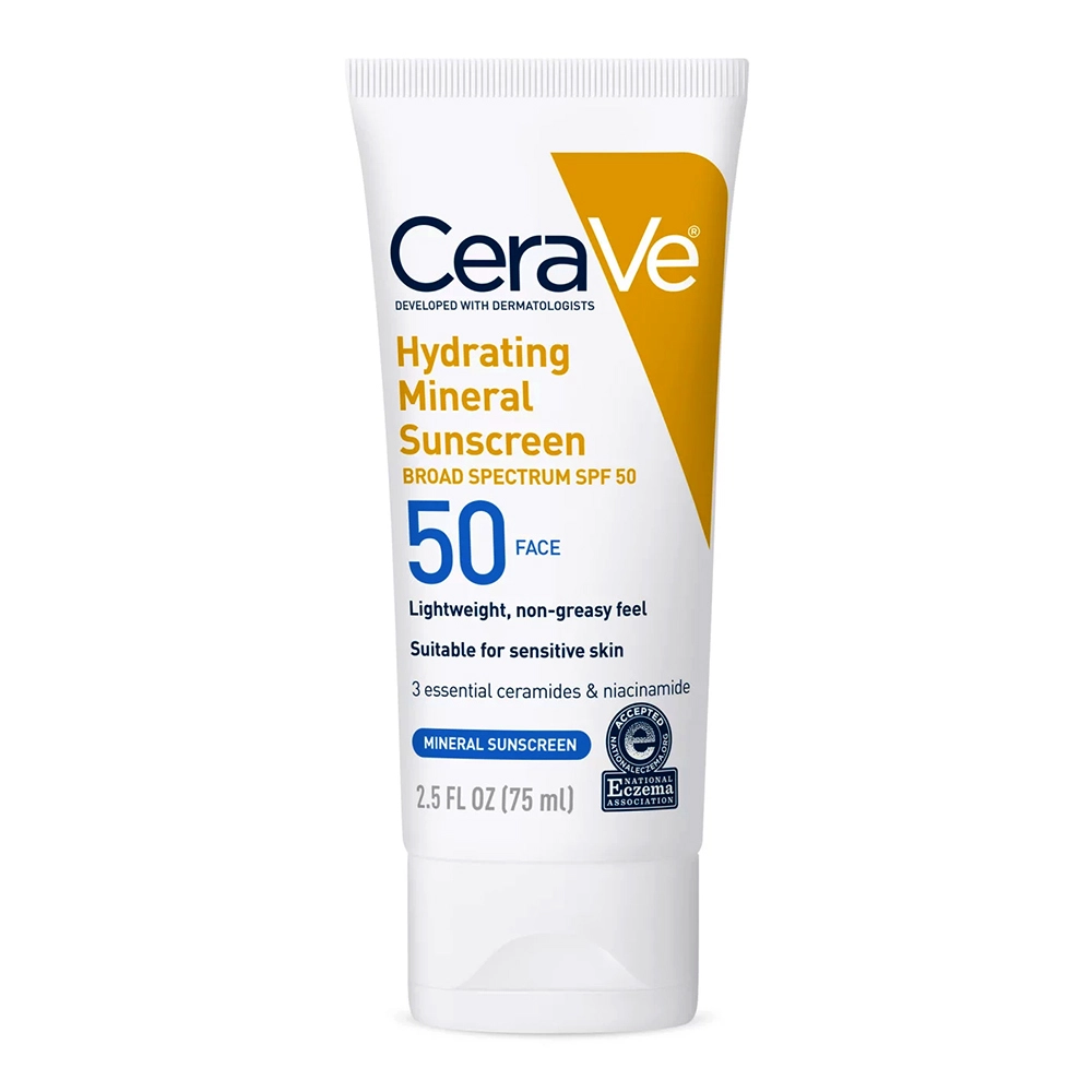 کرم ضد آفتاب سراوی آبرسان SPF50 مخصوص پوست حساس | ضد آفتاب مرطوبکننده سراوی کرم ضد آفتاب سراوی آبرسان SPF50 مخصوص پوست حساس | ضد آفتاب مرطوبکننده سراوی