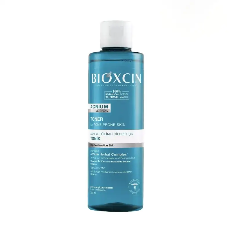 عکس تونر ضد جوش و کنترل کننده چربی پوست چرب و مختلط بیوکسین Bioxcin اورجینال حجم 200 میل