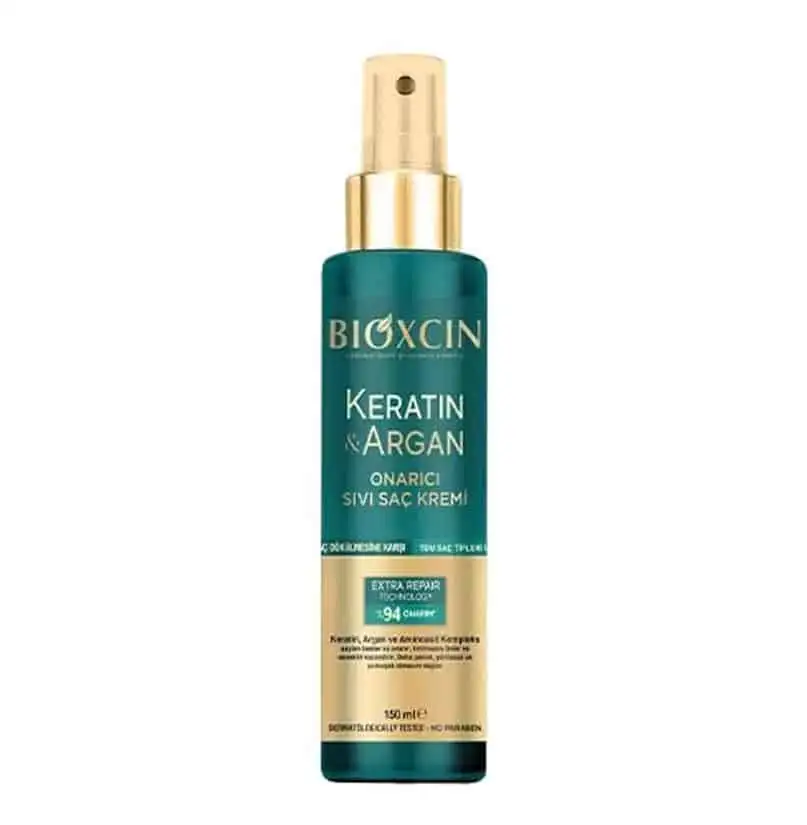 سرم دوفاز بیوکسین کراتین و آرگان 150 میل برای تقویت، ترمیم و درخشندگی موهای خشک و آسیب‌دیده