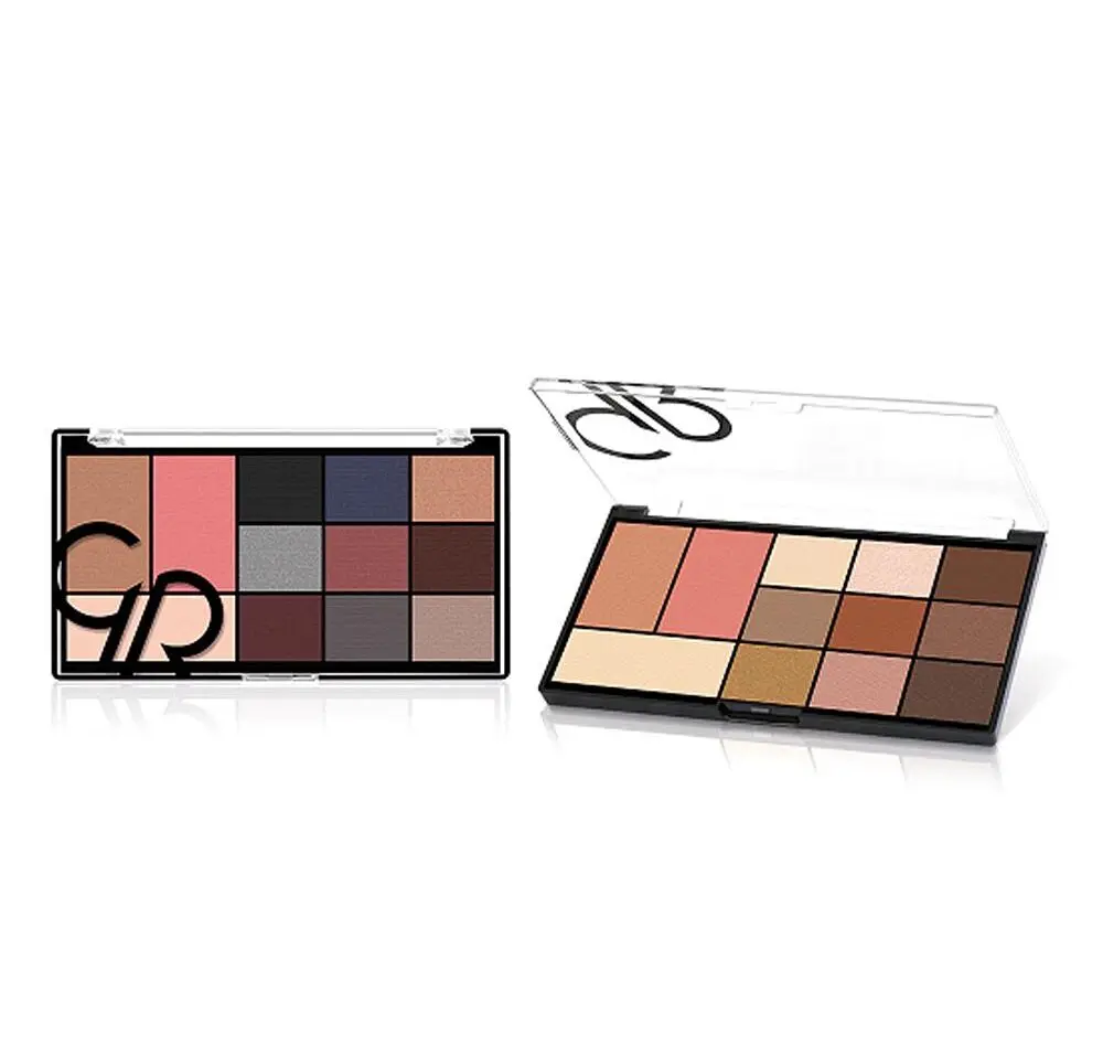 golden rose city style face eye palette image