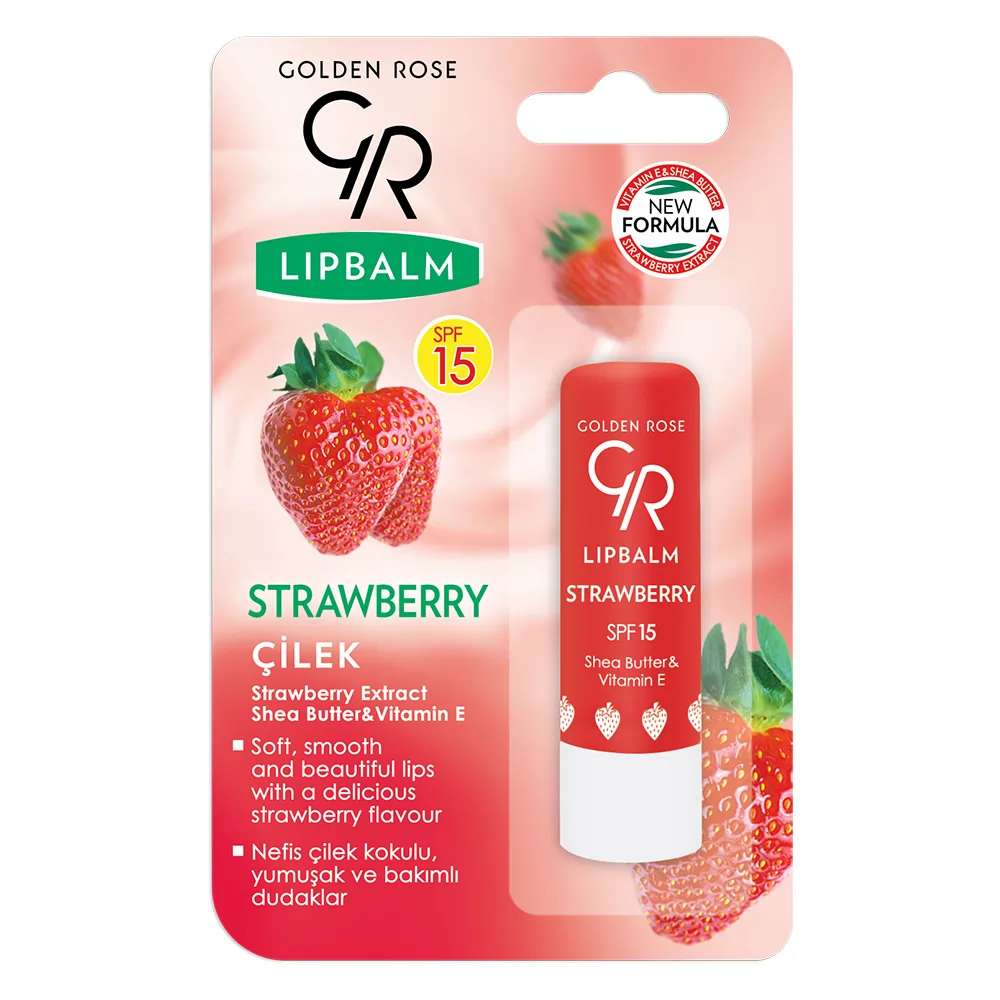 golden rose lip balm strawberry spf 15 image
