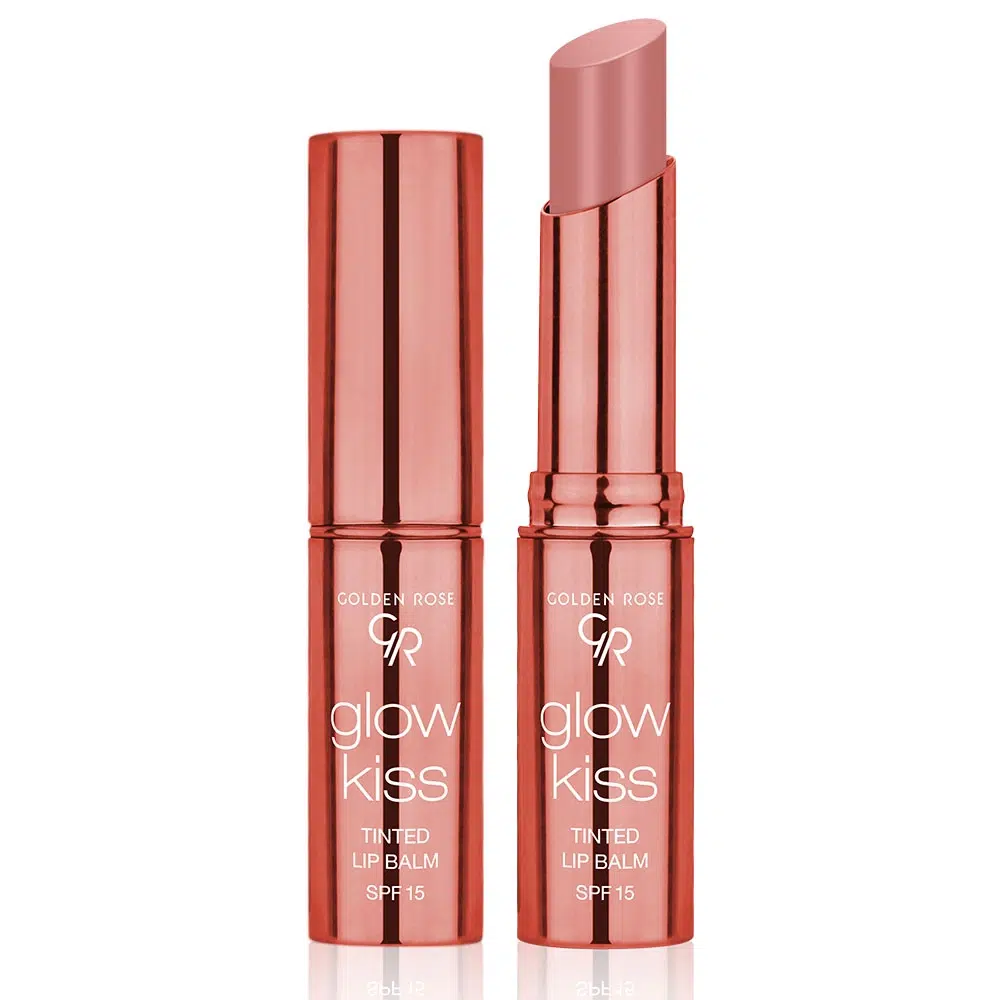 golden rose glow kiss tinted lip balm image