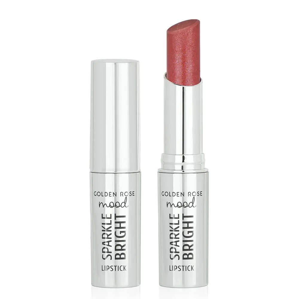 golden rose mood sparkle bright lipstick image