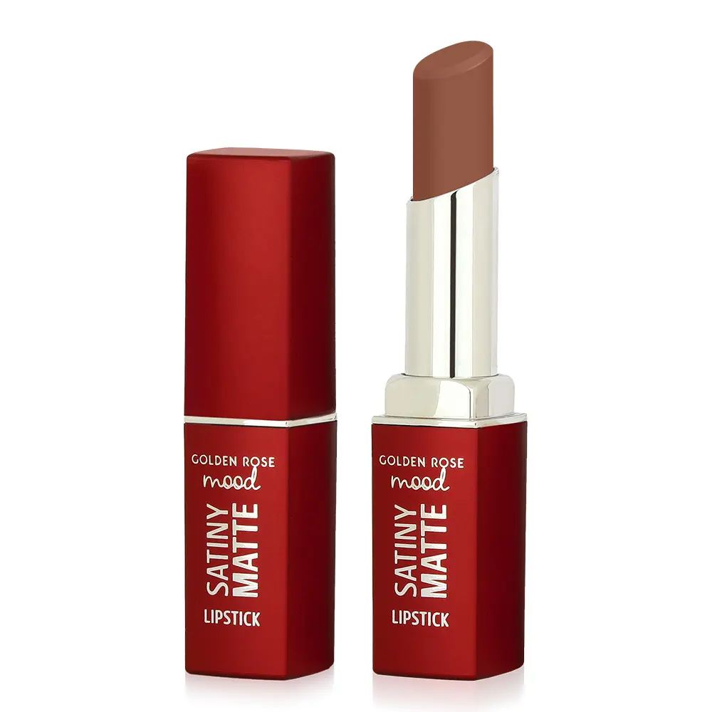golden rose mood satiny matte lipstick image