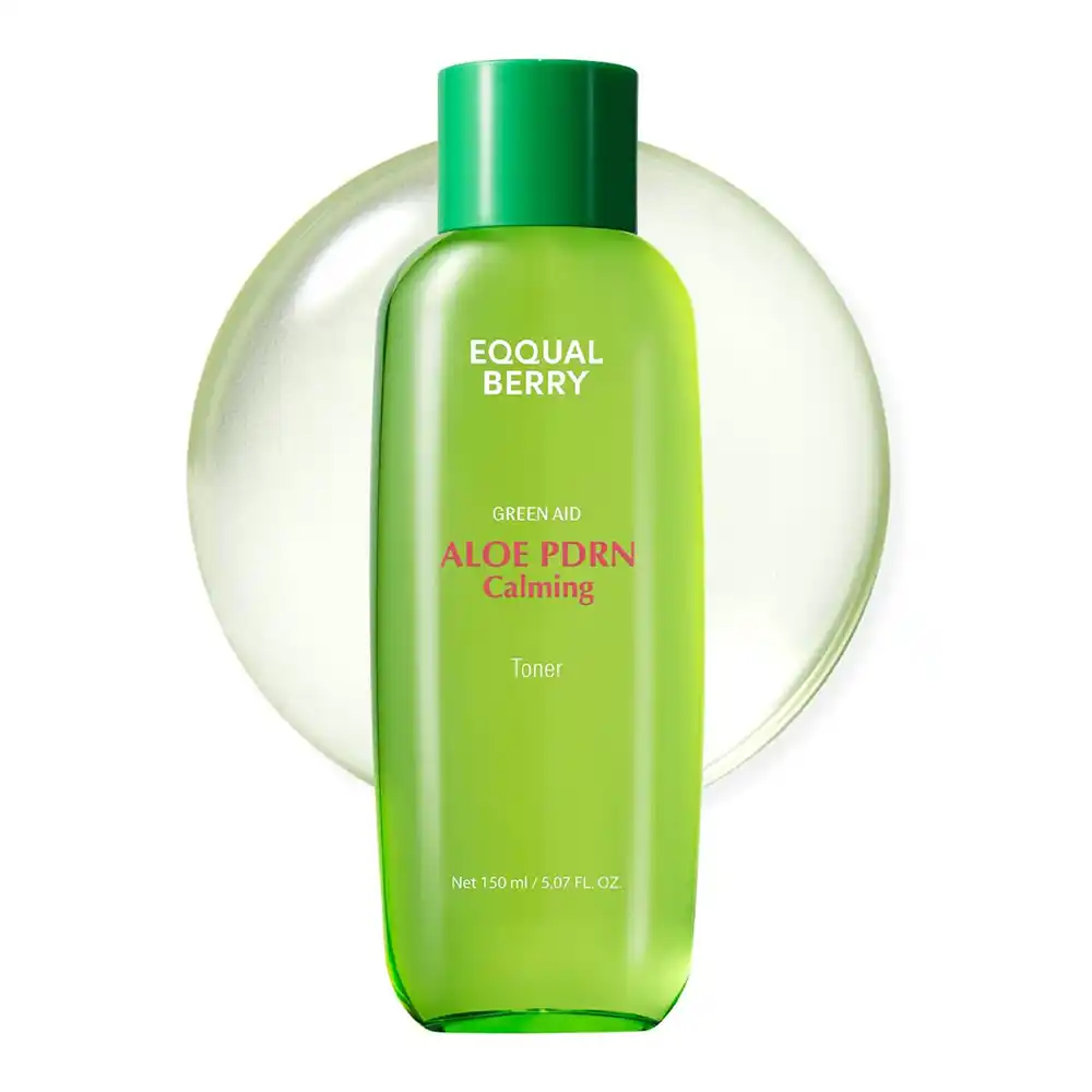 تونر PDRN آلوئه‌ورا اکوال بری EQQUALBERRY Aloe Calming Toner تسکین‌دهنده پوست حساس کره‌ای 150ml