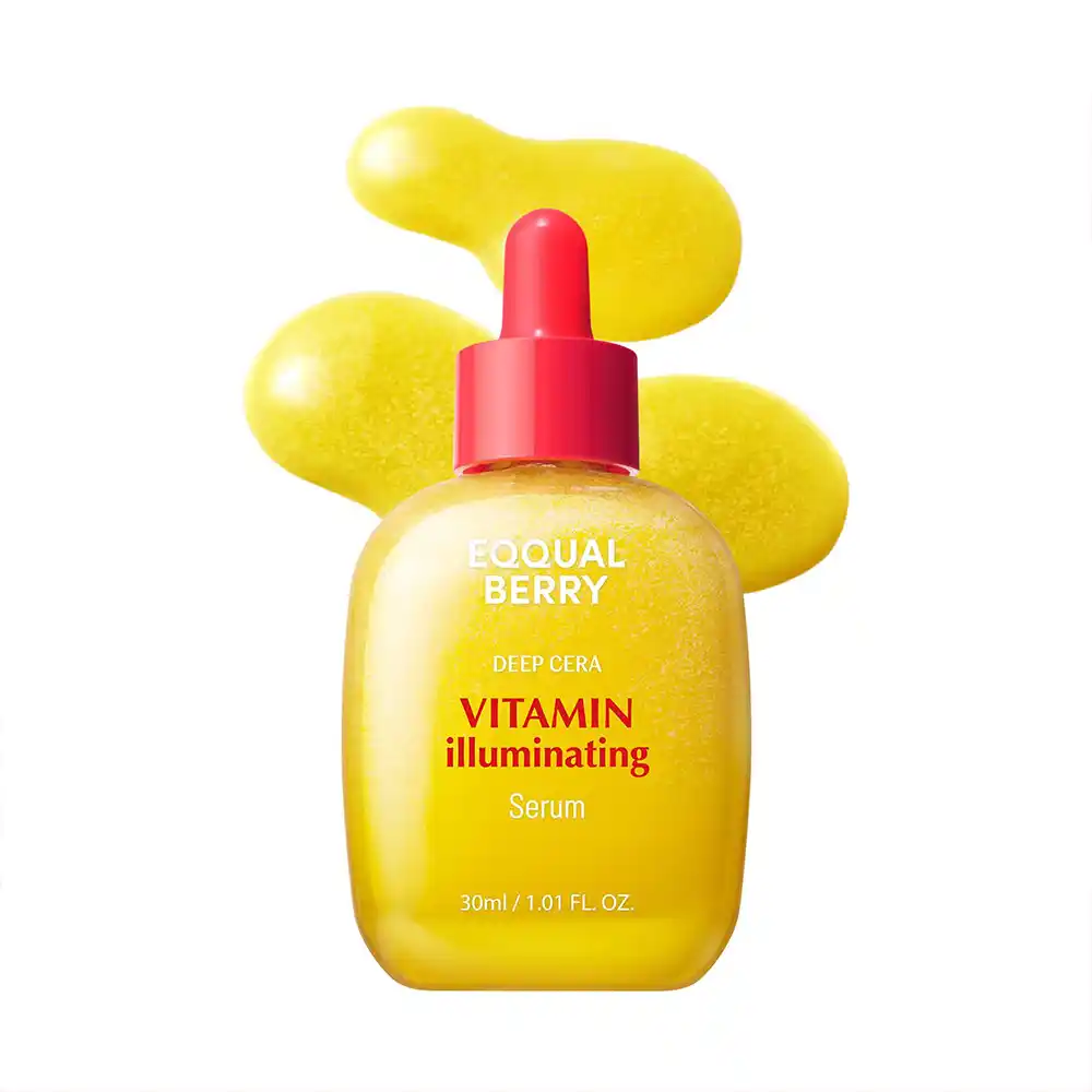سرم ویتامین C آسرولا اکوال بری EQQUALBERRY Vitamin Illuminating Serum ضد لک و روشن‌کننده کره‌ای با نیاسینامید و سرامید