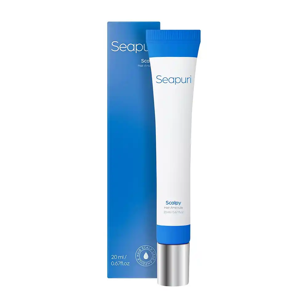 سرم ضد ریزش و تقویت‌کننده ریشه مو سی‌پوری Seapuri Scalpy Hair Serum کره‌ای با کراتین، سالیسیلیک اسید، منتول و دکس‌پنتنول برای تقویت ریشه مو و تسکین پوست سر
