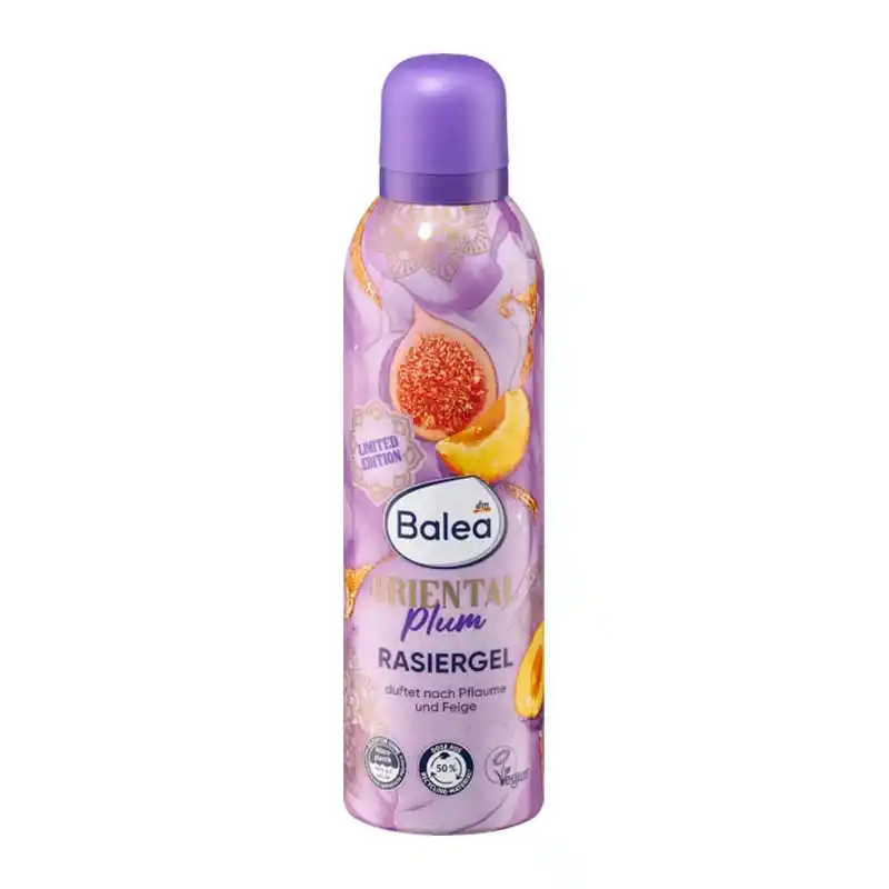 فوم ژل اصلاح بدن بانوان باله آ Balea Rasiergel با عصاره انجیر برای اصلاح بدون سوزش و آبرسانی پوست حساس، کف غلیظ و ملایم، 200 میلی‌لیتر