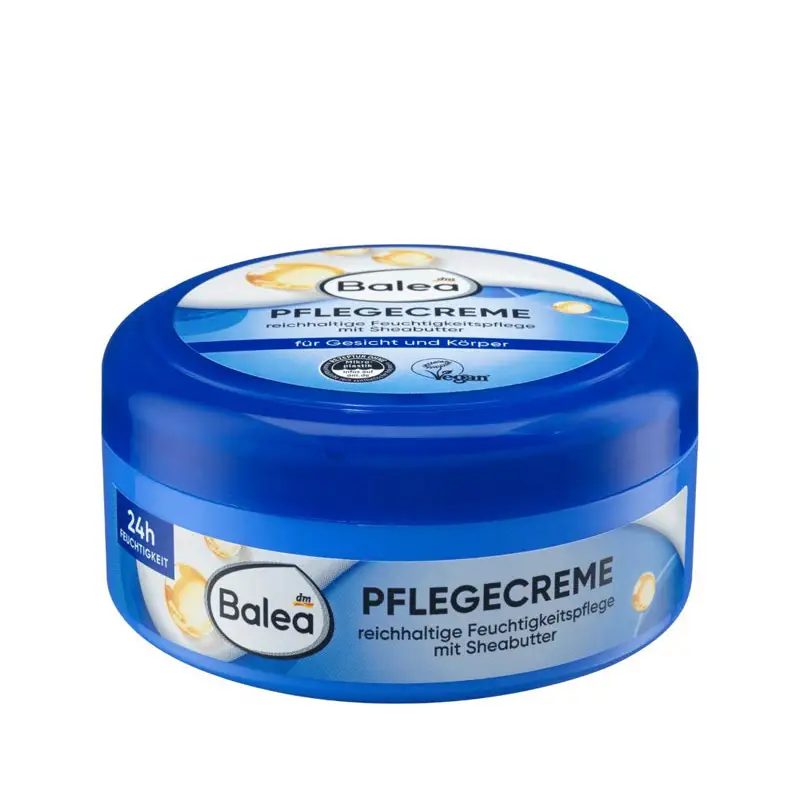 کرم مرطوبکننده صورت و بدن بالهآ Balea Pflege Cream با بافت سبک و جذب سریع برای آبرسانی و نرمی پوست، حجم 250 میلیلیتر کرم مرطوبکننده صورت و بدن بالهآ Balea Pflege Cream با بافت سبک و جذب سریع برای آبرسانی و نرمی پوست، حجم 250 میلیلیتر