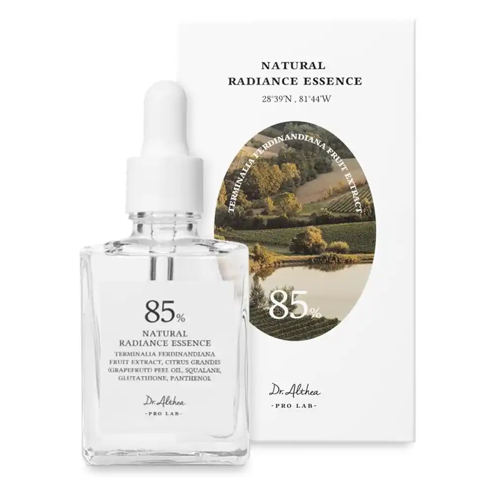 اسنس روشن‌کننده رادیانس دکتر آلتیا Dr. Althea Natural Radiance Essence با عصاره سیکا برای تسکین پوست حساس و روشن‌سازی پوست کدر
