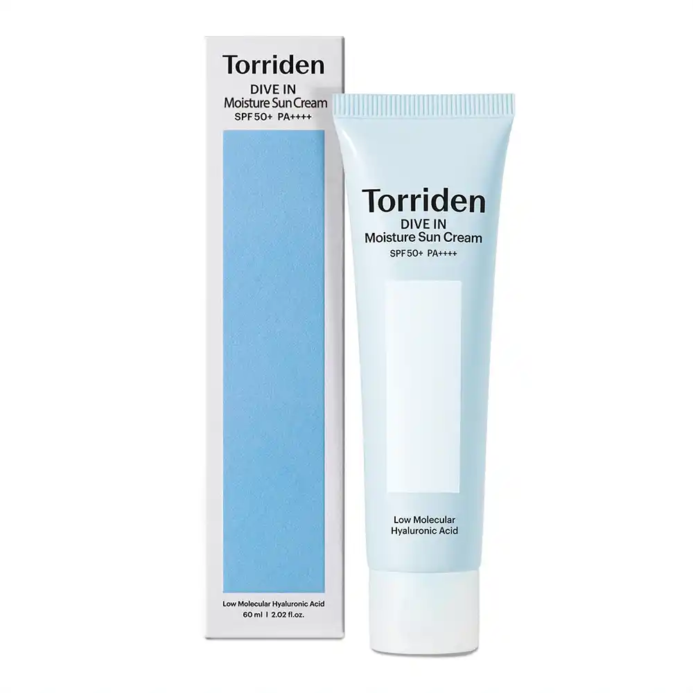 ضد آفتاب مرطوب کننده و آبرسان هیالورونیک اسید توریدن Torriden Dive In Watery Moisture Sun Cream SPF 50 60ml