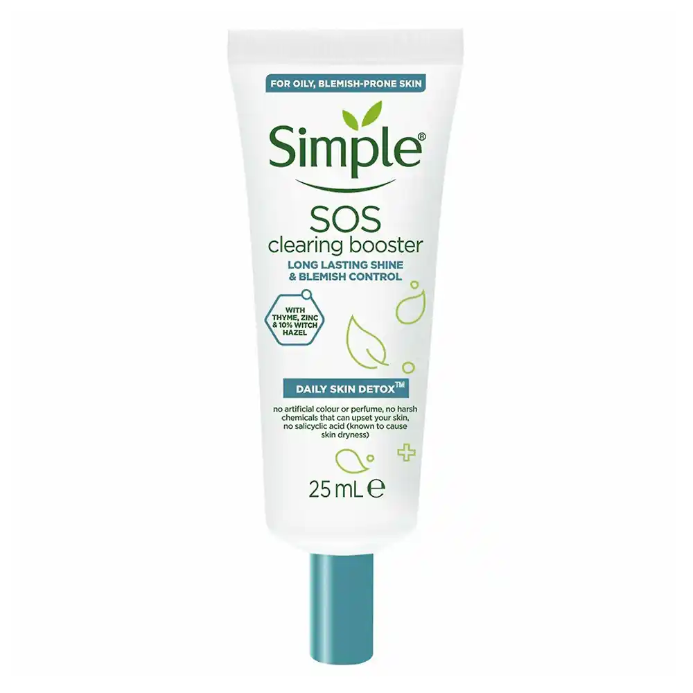 "ژل ضد جوش و کنترل کننده چربی سیمپل Simple Daily Skin Detox SOS Clearing Booster 25ml 2" "ژل ضد جوش و کنترل کننده چربی سیمپل Simple Daily Skin Detox SOS Clearing Booster 25ml" "ژل ضد جوش و کنترل کننده چربی سیمپل Simple Daily Skin Detox SOS Clearing Booster 25ml 1"