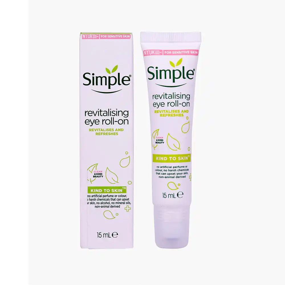 کرم دور چشم احیاکرم دور چشم احیا کننده و شاداب کننده رولی سیمپل Simple kind to skin Revitalising Eye