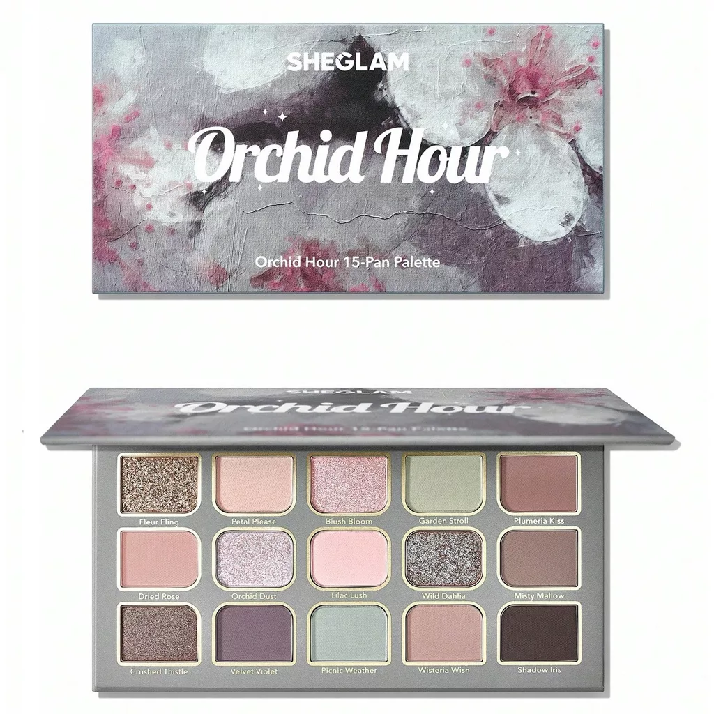 sheglam orchid hour 15 pan eyeshadow palette
