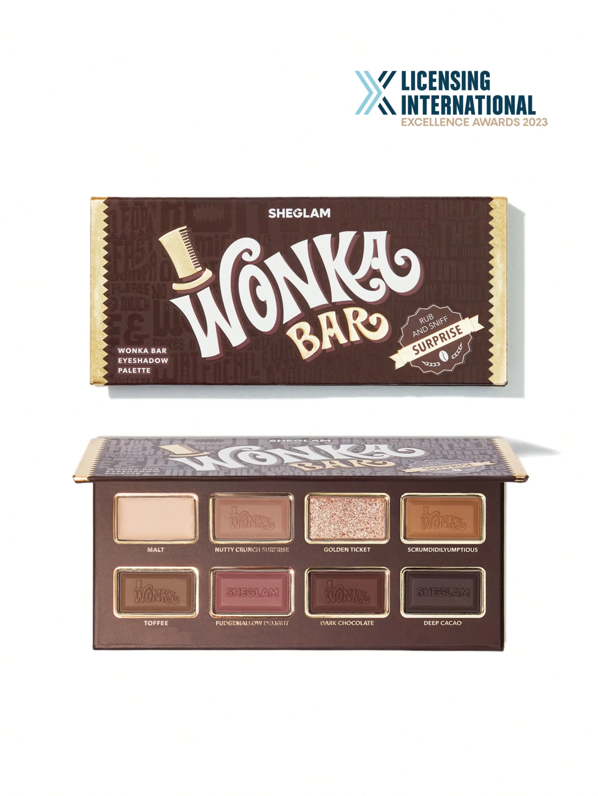 willy wonka wonka bar eyeshadow palette