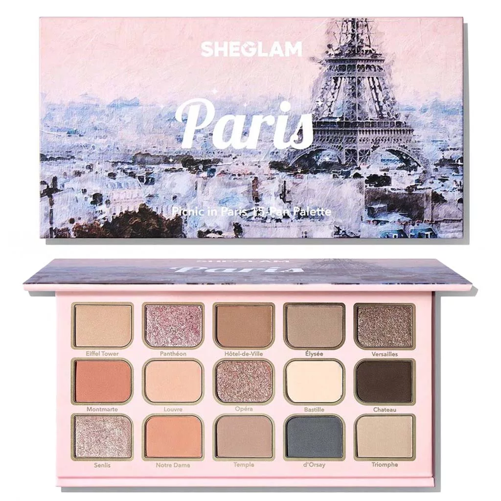shiglam 15 color eyeshadow palette picnic in paris