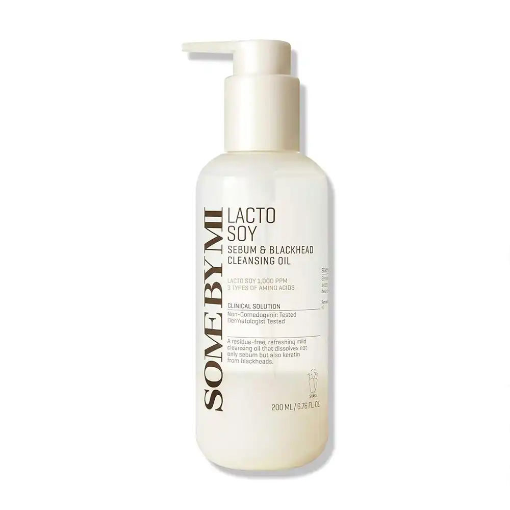 شوینده روغنی ضد جوش سرسیاه لاکتو سویا سام بای می SOME BY MI Lacto Soy Sebum & Blackhead Cleansing Oil 200ml