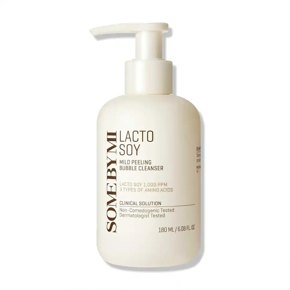 فوم حبابی لایه بردار لاکتو سویا سام بای می SOME BY MI Lacto Soy Mild Peeling Bubble Cleanser 180ml