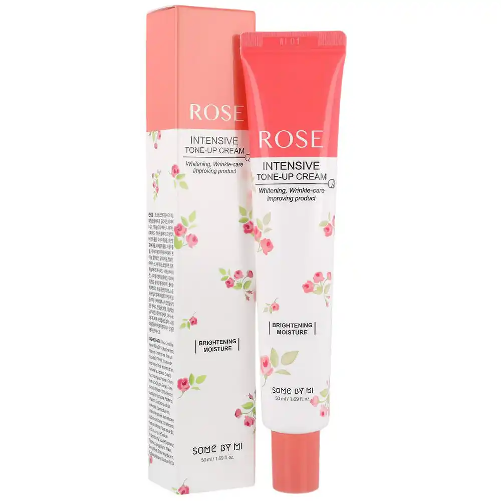 رم مرطوب کننده و روشن کننده گل رز سام بای می Some By Mi Rose Intensive Tone Up Cream 50ml
