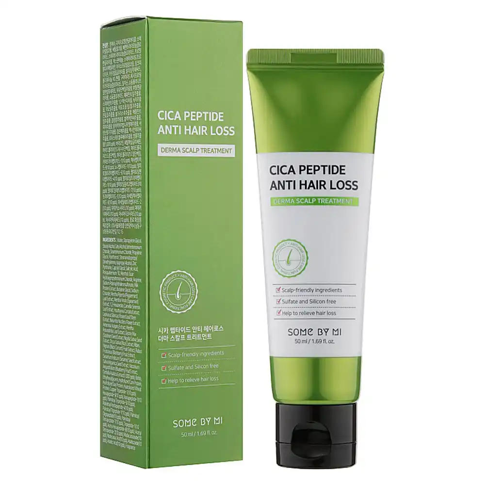 ماسک مو ضد ریزش تقویت کننده سیکا پپتاید سام بای می SOME BY MI CICA Peptide Anti Hair Loss Scalp Treatment 50ml