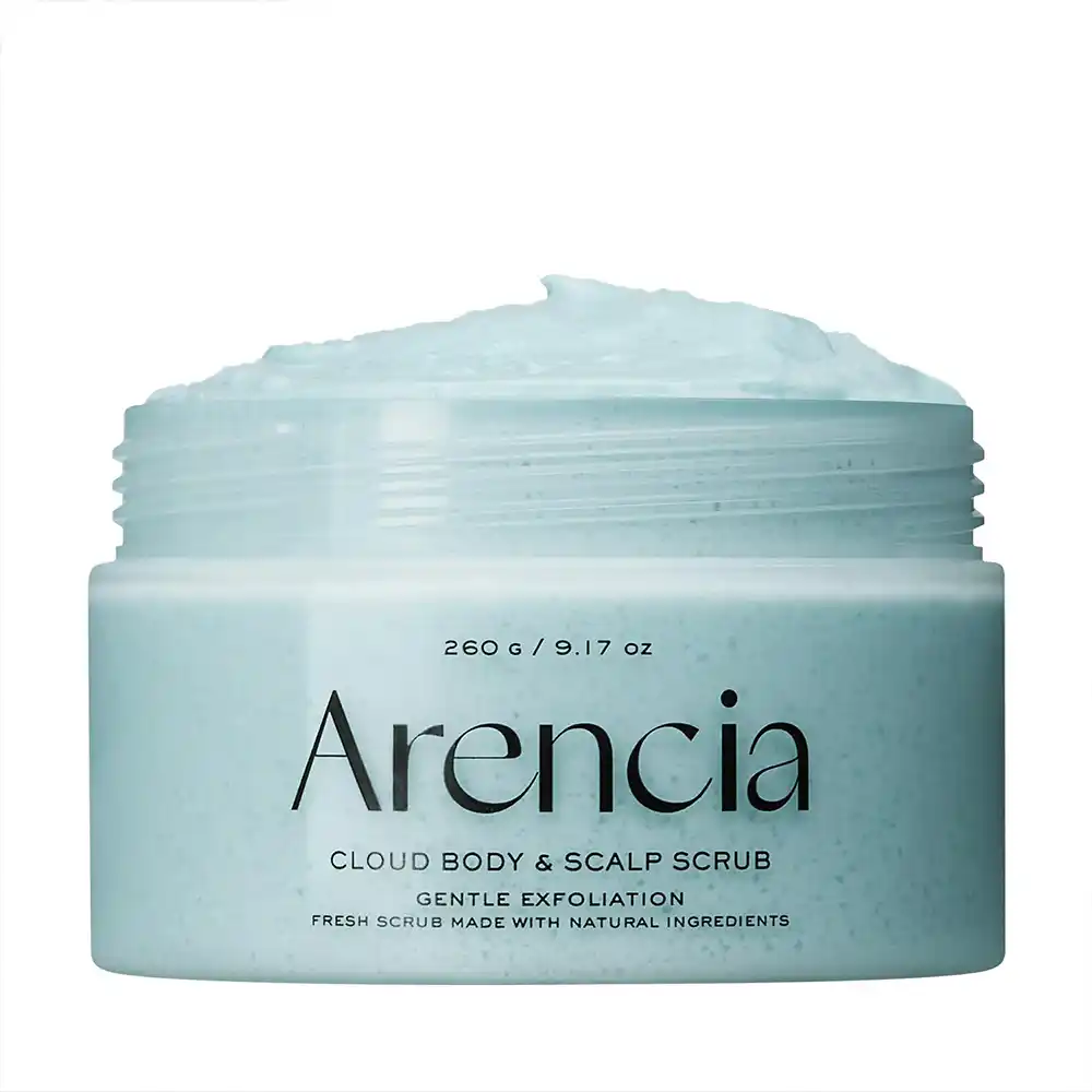 سکراب کف سر و بدن سوسن و نعناع آرنسیا Arencia Fresh Cloud Sea Salt Body Scalp Scrub Mint