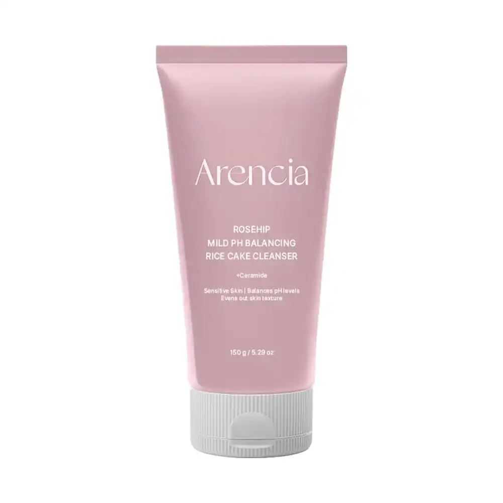 شوینده رزهیپ آرنسیا Arencia Rosehip Rice Cake Cleanser | متعادل‌کننده pH، تقویت‌کننده سد دفاعی و پاک‌کننده ملایم پوست
