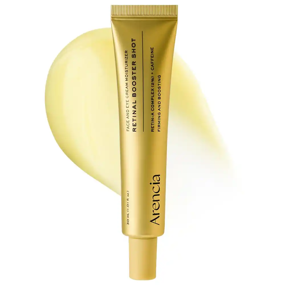 کرم دور چشم و صورت رتینال بوستر شات آرنسیا Arencia Retinal Booster Shot Serum | ضد چروک، جمعکننده منافذ و جوانساز پوست کرم دور چشم و صورت رتینال بوستر شات آرنسیا Arencia Retinal Booster Shot Serum | ضد چروک، جمعکننده منافذ و جوانساز پوست