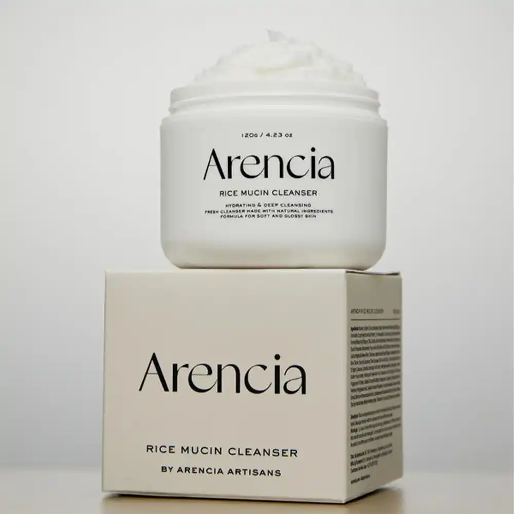 پاک کننده عمقی موچی برنج و موسین حلزون آرنسیا Arencia Rice Mochi Snail Mucin Cleanser | پاکسازی عمیق منافذ و کنترل چربی پوست