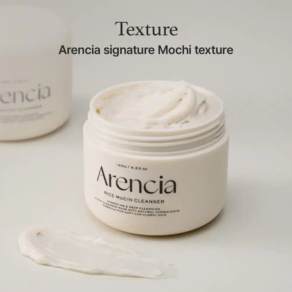 پاک کننده عمقی موچی برنج و موسین حلزون آرنسیا Arencia Rice Mochi Snail Mucin Cleanser | پاکسازی عمیق منافذ و کنترل چربی پوست