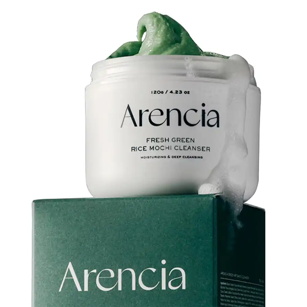پاک کننده عمقی موچی برنج و چای سبز آرنسیا Arencia Rice Mochi Green Tea Cleanser | پاکسازی منافذ، کنترل چربی و ضد جوش پوست