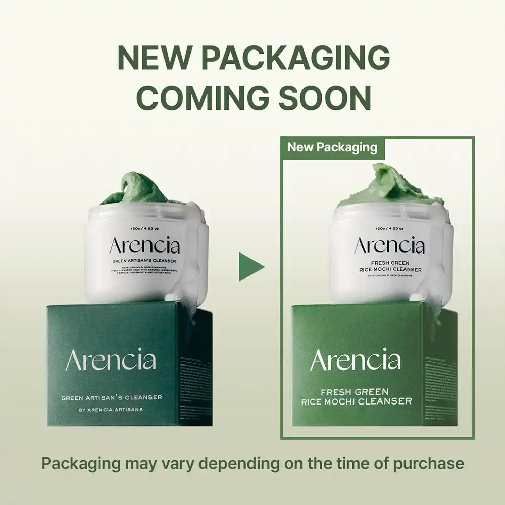 پاک کننده عمقی موچی برنج و چای سبز آرنسیا Arencia Rice Mochi Green Tea Cleanser | پاکسازی منافذ، کنترل چربی و ضد جوش پوست