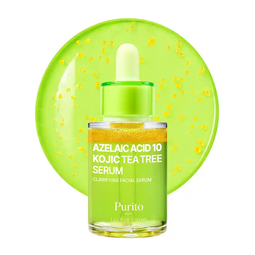 سرم آزلائیک اسید ۱۰٪، کوجیک اسید و تی تری پیوریتو PURITO Azelaic Kojic Tea Tree Serum | ضد لک، ضد جوش و تسکین‌دهنده پوست