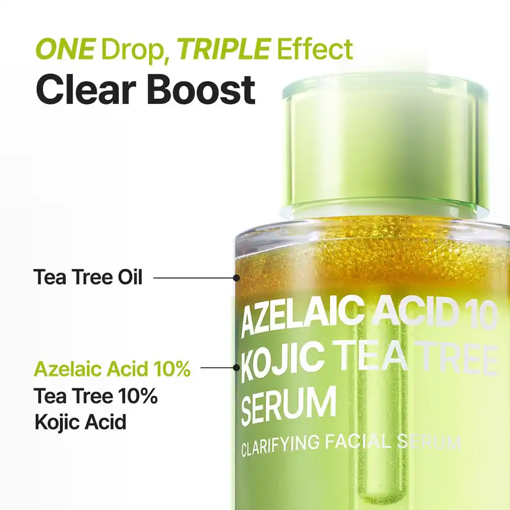 سرم آزلائیک اسید ۱۰٪، کوجیک اسید و تی تری پیوریتو PURITO Azelaic Kojic Tea Tree Serum | ضد لک، ضد جوش و تسکین‌دهنده پوست