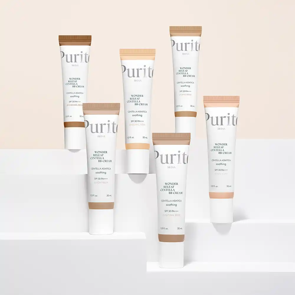 بی بی کرم سنتلا پیوریتو PURITO Cica Clearing BB Cream | پوشش طبیعی، آبرسان و مناسب پوست حساس
