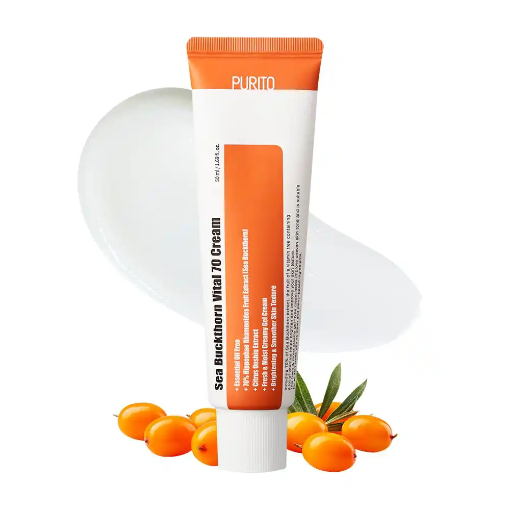 کرم ویتامینه خولان دریایی پیوریتو PURITO Sea Buckthorn Vital Cream | ضد لک، روشن‌کننده و آبرسان پوست