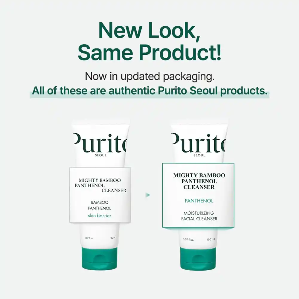 ژل شوینده بامبو و پنتنول پیوریتو PURITO Mighty Bamboo Panthenol Cleanser | پاکسازی ملایم، آبرسان و تقویت‌کننده سد دفاعی پوست