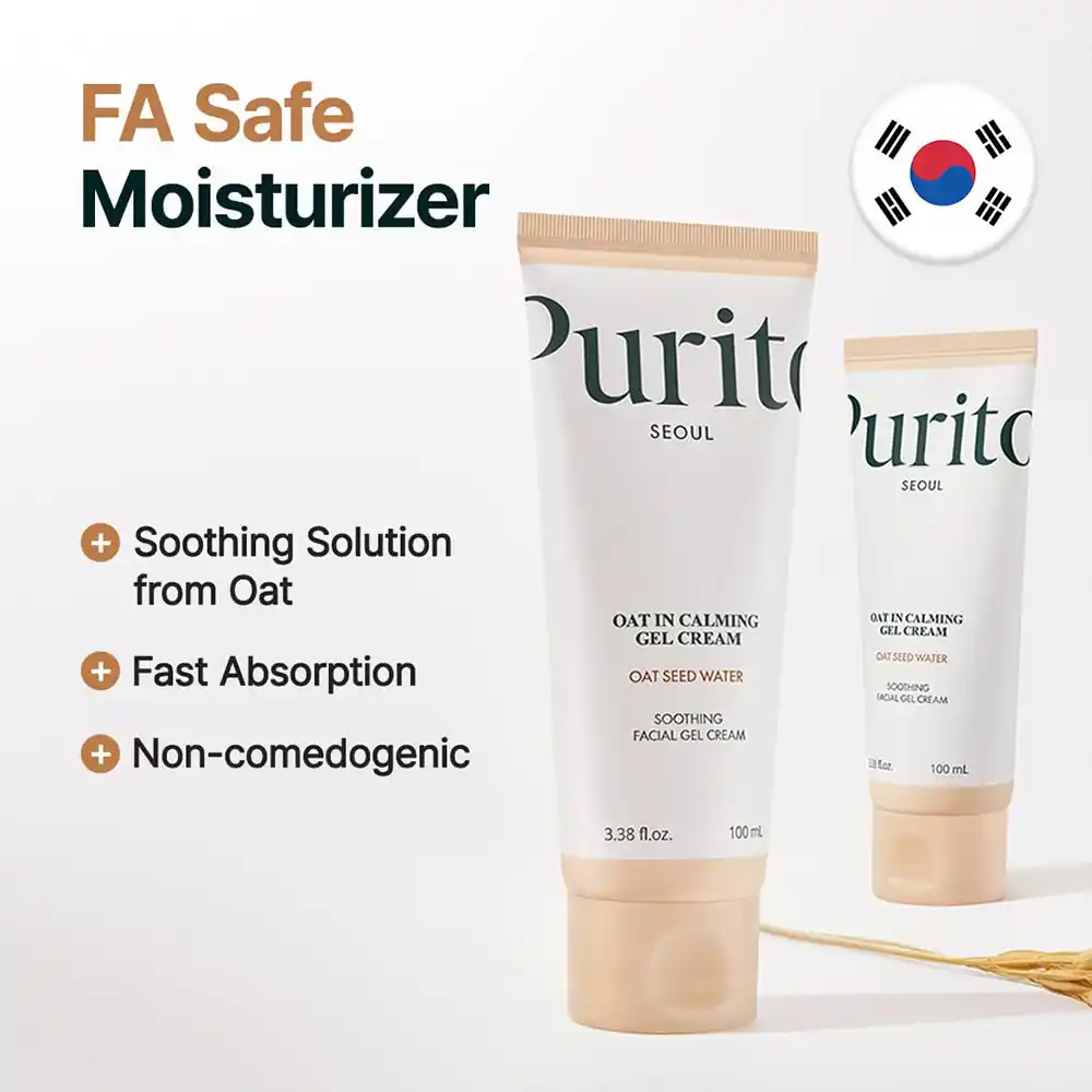 ژل کرم تسکین دهنده جو دوسر پیوریتو PURITO Oat Calming Gel Cream | آبرسان، ضد قرمزی و تقویت‌کننده سد دفاعی پوست