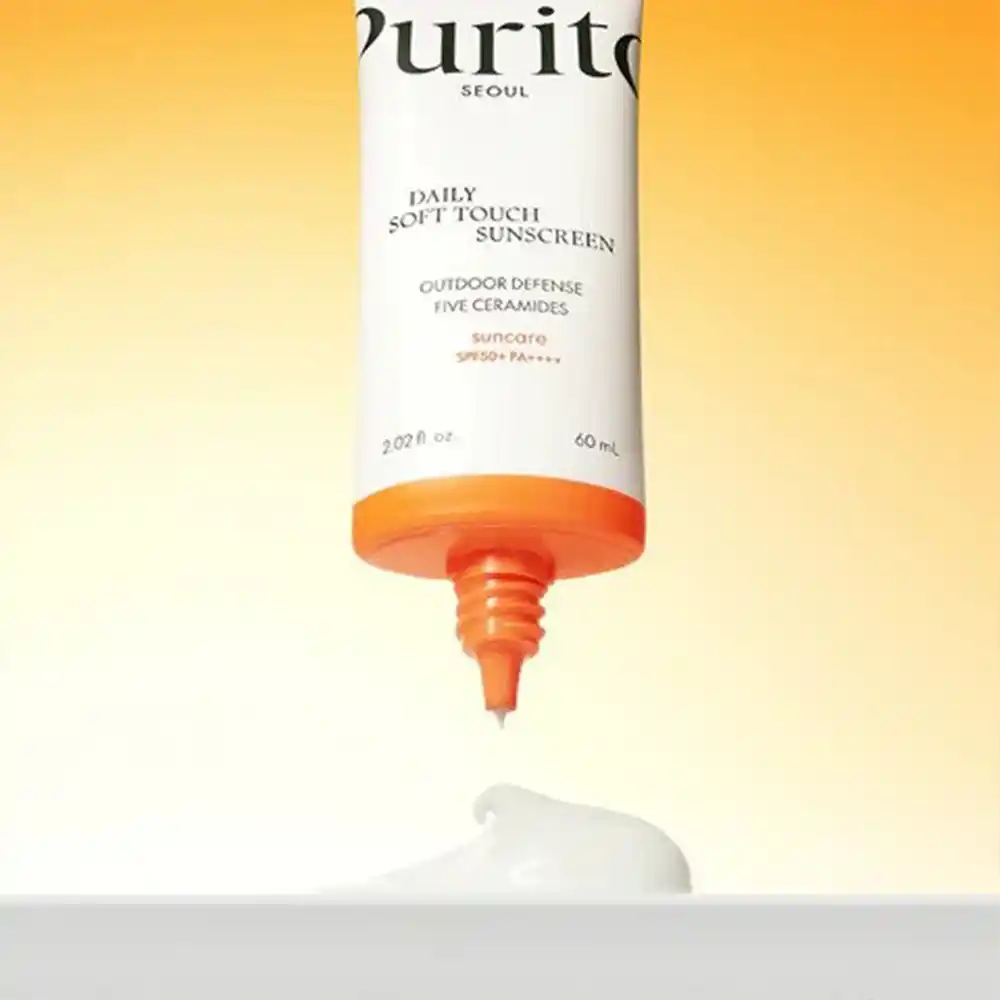ضد آفتاب آبرسان روزانه پیوریتو PURITO Daily Soft Touch Sunscreen SPF50+ PA++++ | آبرسان، مقاوم در برابر آب و مناسب پوست حساس