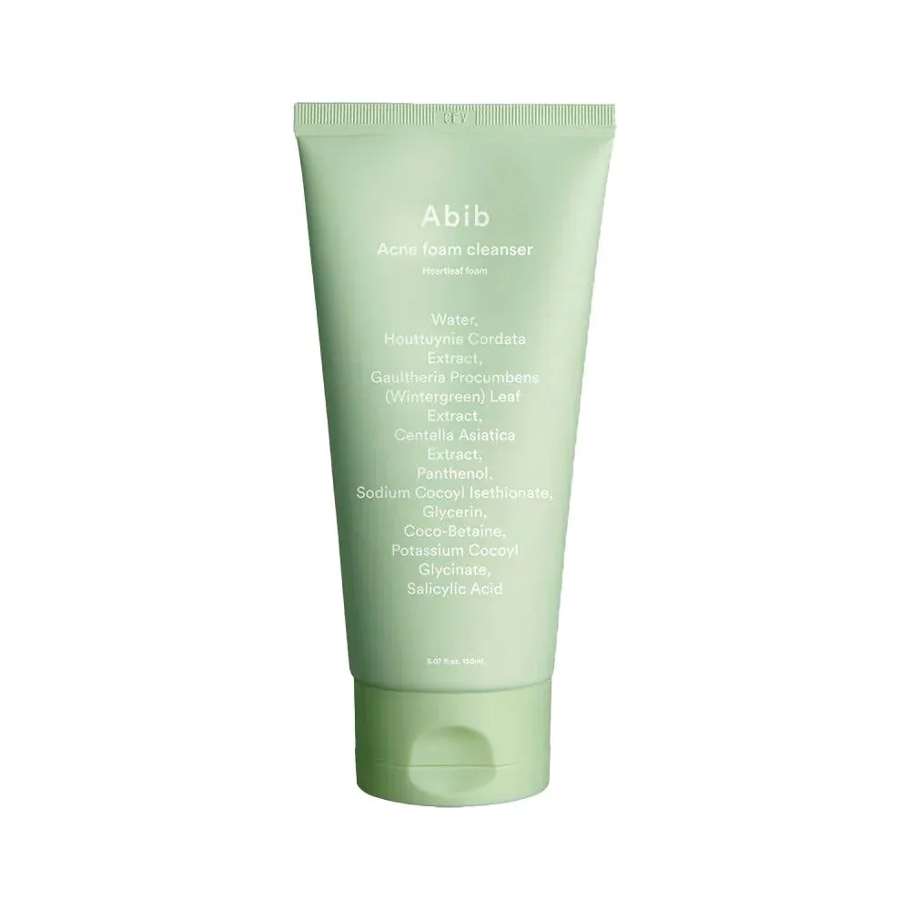 فوم شستشو ضد جوش ابیب Abib Acne Foam Cleanser Heartleaf Foam فوم شستشو ضد جوش ابیب Abib Acne Foam Cleanser Heartleaf Foam