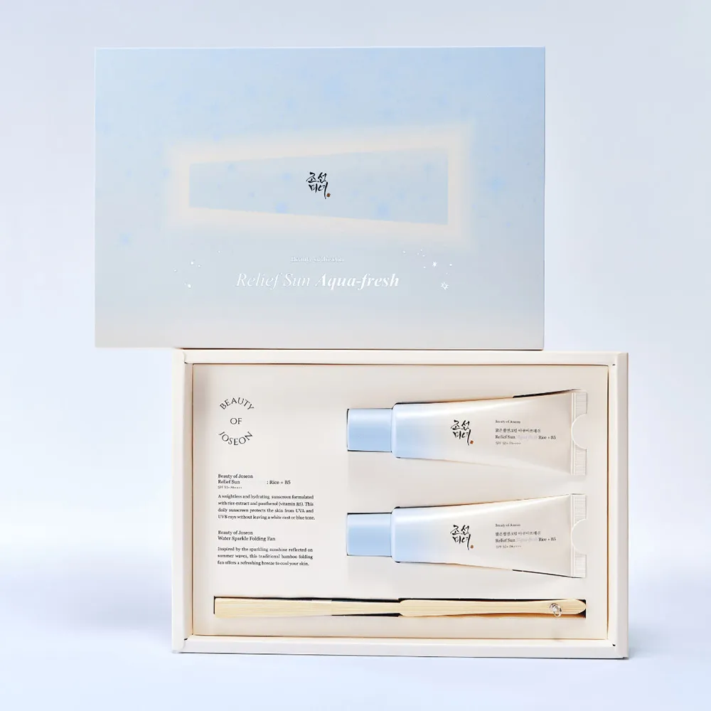 پک ضدآفتاب آکوا فرش بیوتی اف جوسان Beauty of Joseon Relief Sun Aqua Fresh Kit