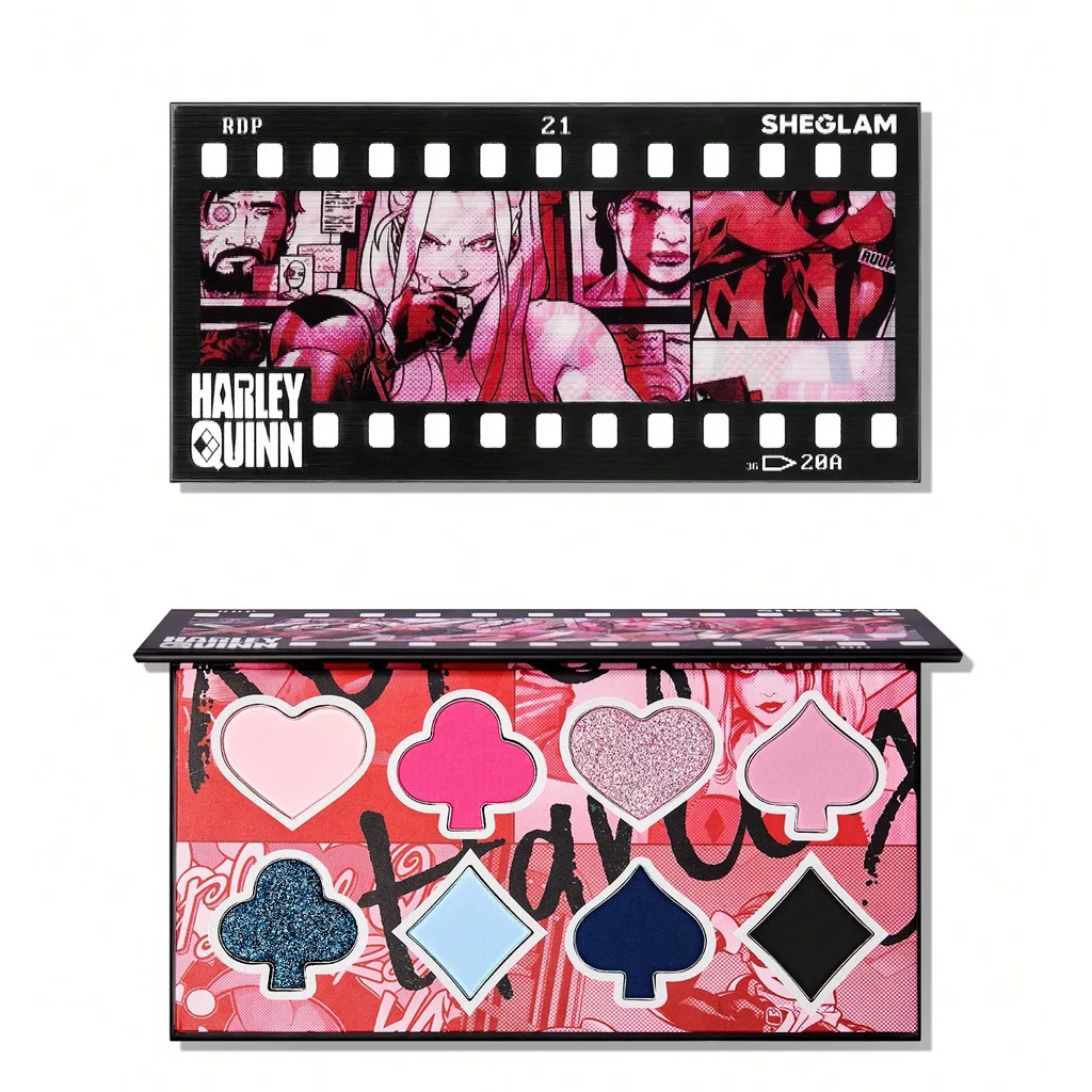 sheglam harley quinn 9 color eyeshadow palette