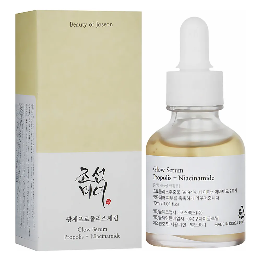 سرم شفاف و براق کننده نیاسینامید و پروپولیس بیوتی اف جوسان BEAUTY OF JOSEON GLOW SERUM PROPOLIS NIACINAMIDE