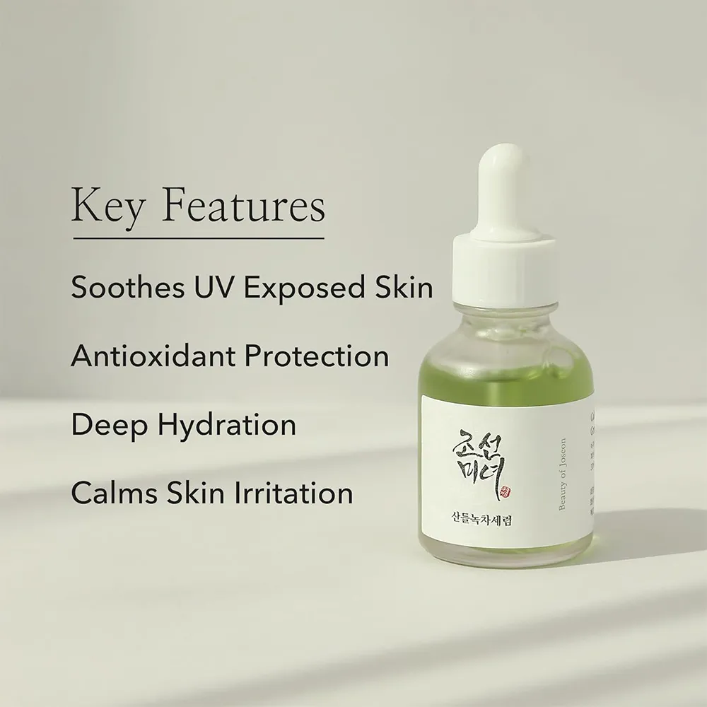 سرم ضد التهاب و آبرسان چای سبز و پنتنول بیوتی اف جوسان Beauty of Joseon Calming Serum Green Tea Panthenol