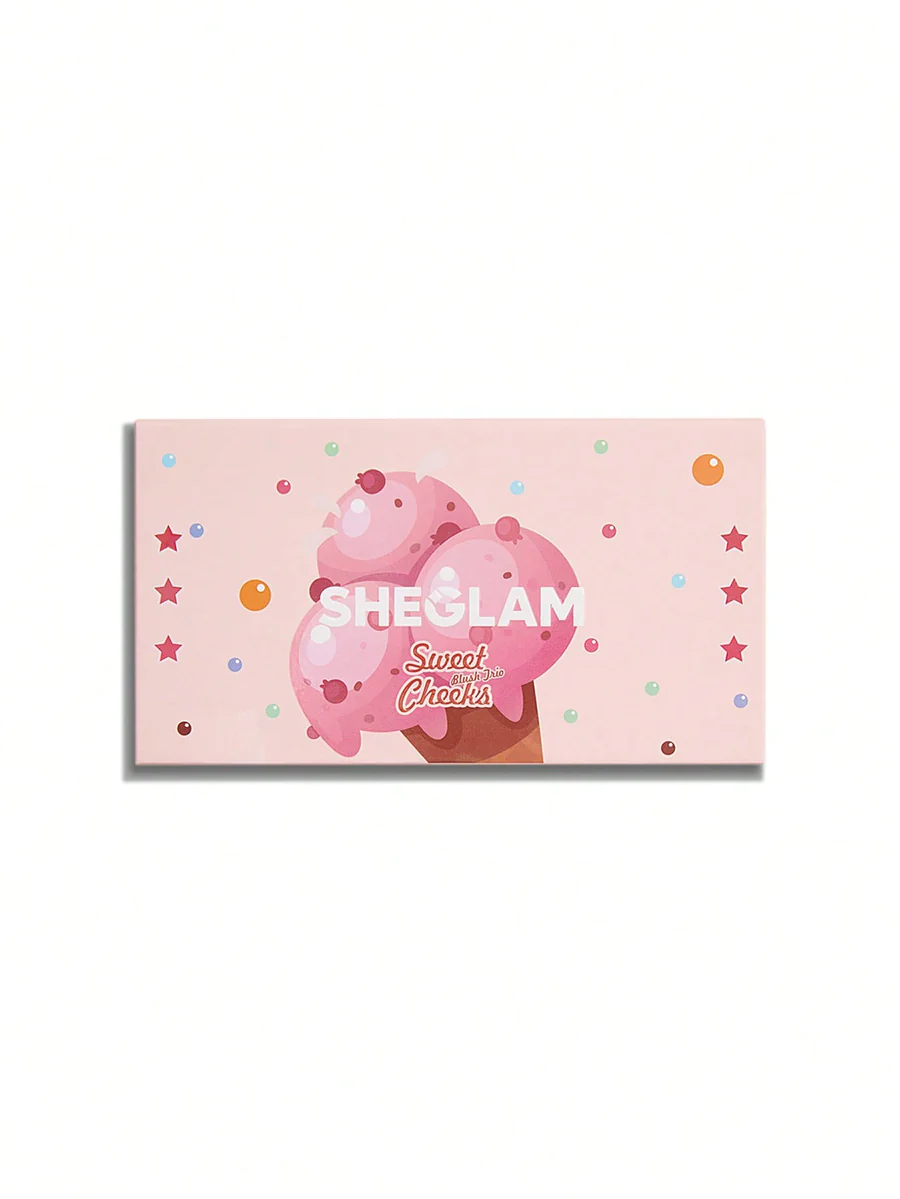 پالت رژگونه 3تایی شیگلم انامورد بستنی Sweet Cheeks Blush Enamored