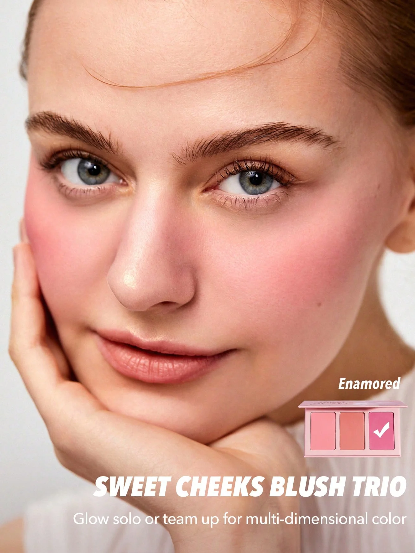 پالت رژگونه 3تایی شیگلم انامورد بستنی Sweet Cheeks Blush Enamored