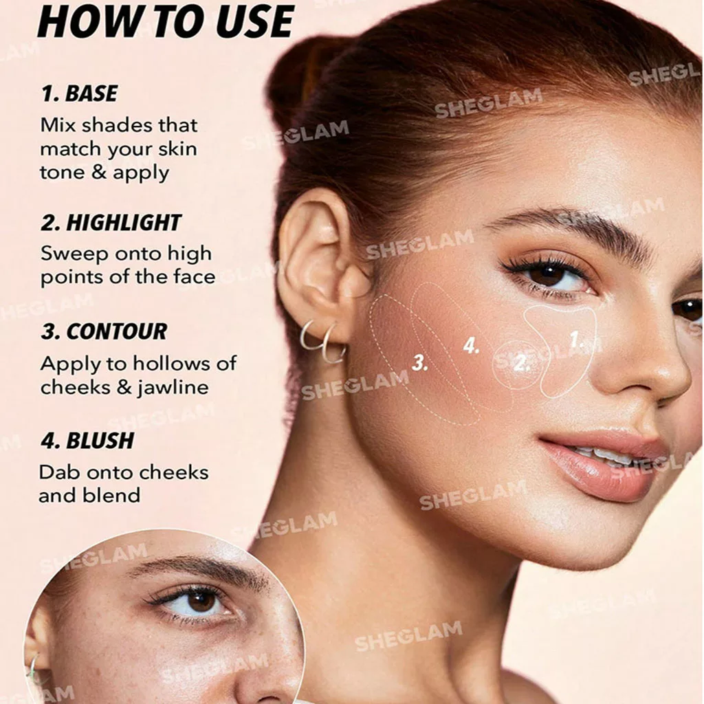 پالت کانتور شیگلم 12 رنگ چند منظوره VANILLA SCULPT