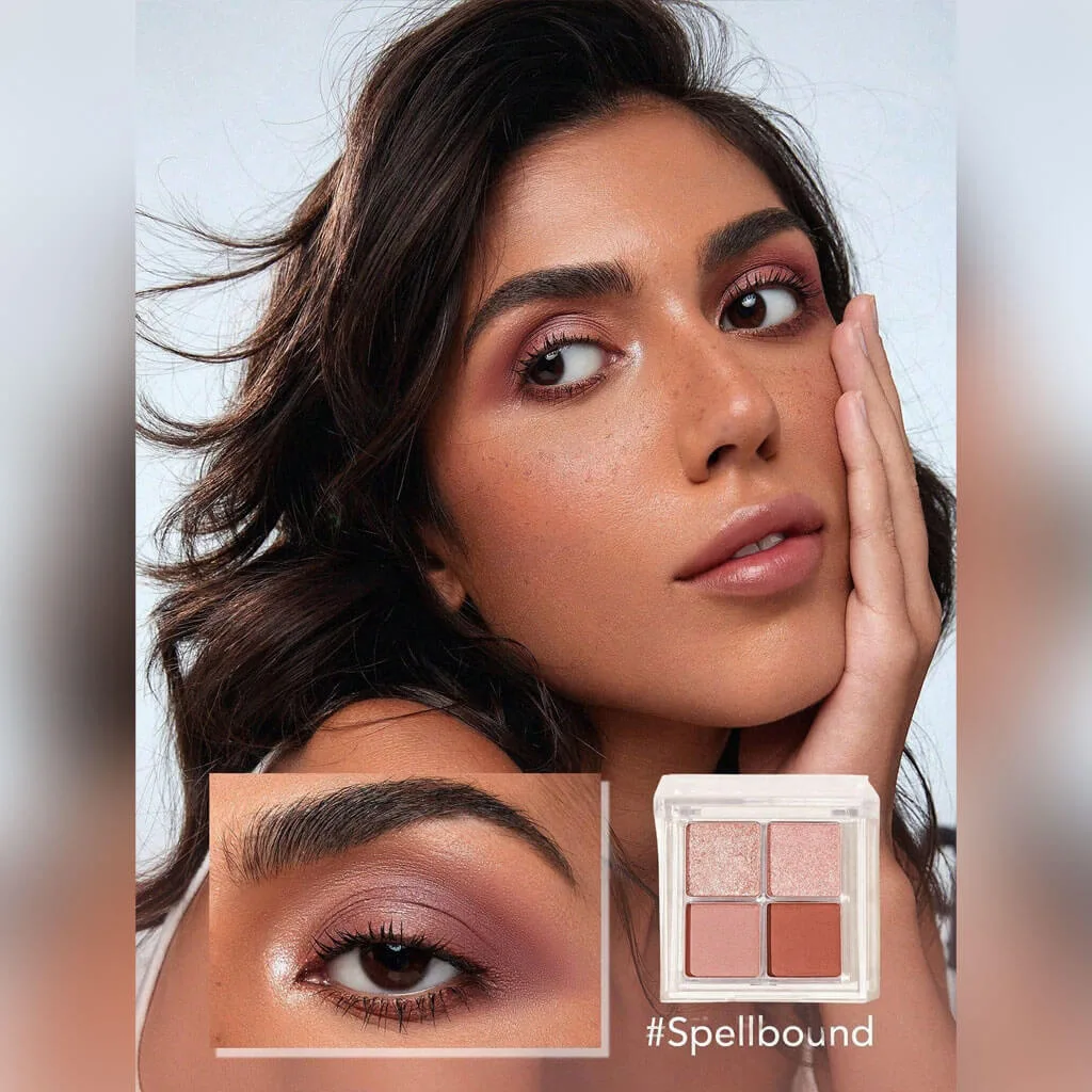 پالت سایه 4 تایی crystal شیگلم رنگ Spellbound
