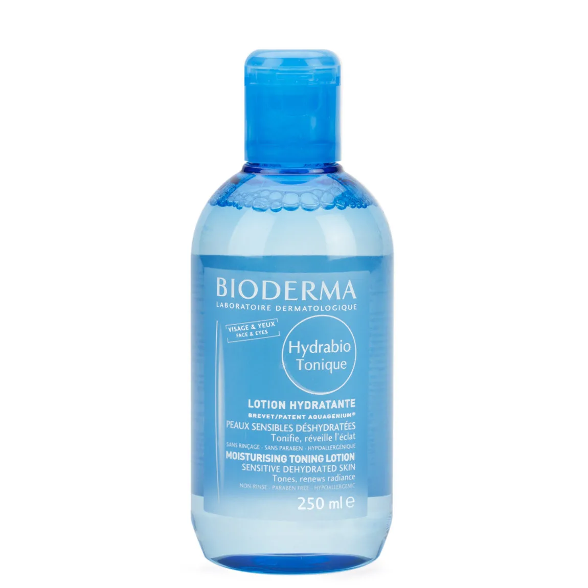 تونر آبرسان بایودرما آبی پوست حساس مدل hydrabio tonique تونر آبرسان بایودرما آبی پوست حساس مدل hydrabio tonique