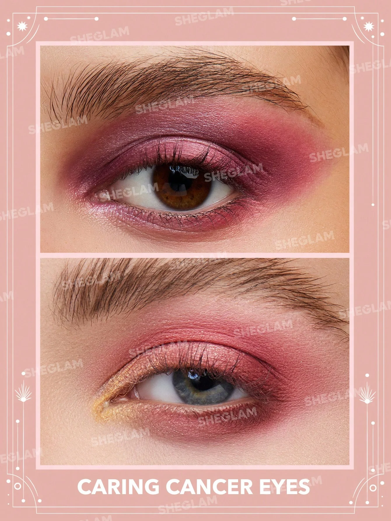 پالت سایه شیگلم مدل caring cancer pallete رنگ caring cancer