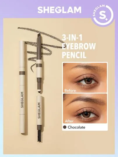 مداد ابرو سه کاره شیگلم SHEGLAM 3 in 1 Eyebrow Pencil